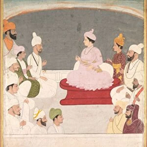 Raja Sansar Chand of Kangra and Courtiers, c. 1783. Creator: Unknown