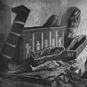 A ransacked Egyptian tomb, 1933-1934