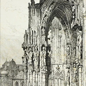 Ratisbonne Cathedral, 1833. Creator: Samuel Prout