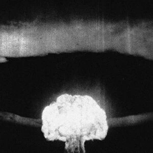 The RDS-6s device, the first Soviet test of a thermonuclear weapon (called Joe 4) on August 12, 1953 Artist: Anonymous
