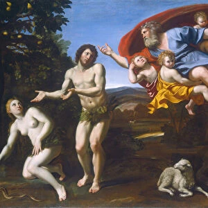 The Rebuke of Adam and Eve, 1626. Creator: Domenichino