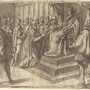 Reception of the Envoy of Poland [recto], 1612. Creator: Jacques Callot