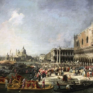 Reception of the French Ambassador in Venice, 1726-1727. Artist: Canaletto