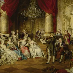 The Recital. Artist: Schweninger, Carl, the Younger (1854-1912)