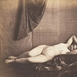 [Reclining Nude], 1851-53. Creator: Julien Vallou de Villeneuve