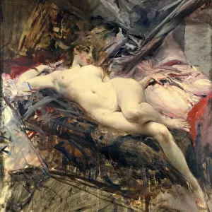Reclining Nude, late 19th / early 20th century. Artist: Giovanni Boldini