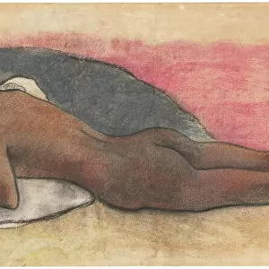 Reclining Nude [recto], 1894/1895. Creator: Paul Gauguin