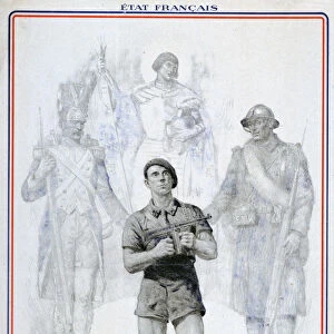 Recruitment poster for the French Army of the Armistice, 1940-1942