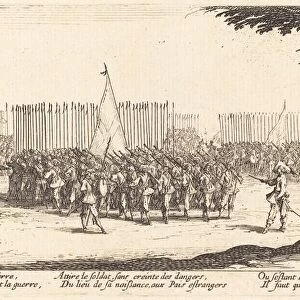 Recruitment of Troops, c. 1633. Creator: Jacques Callot