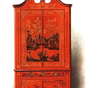 Red Lacquer Cabinet, 1907 (1908). Creator: Shirley Slocombe