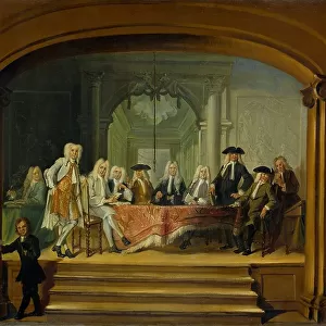Regents of the Aalmoezeniersweeshuis Orphanage in Amsterdam, 1729, 1729. Creator: Cornelis Troost