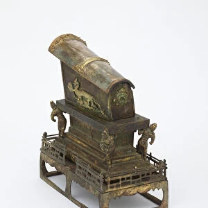 Reliquary in the form of a miniature sarcophagus, Tang dynasty, 8th century