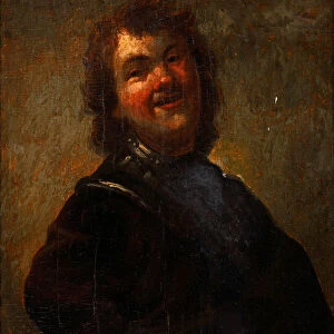 Rembrandt Laughing, 1658. Artist: Schalcken, Godfried Cornelisz (1643-1706)
