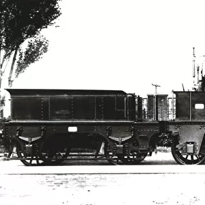 Replica of the locomotive Mataro, in the centennial of the first trip by train