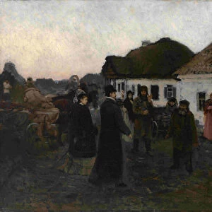 Returning Home, 1876-1877. Artist: Repin, Ilya Yefimovich (1844-1930)