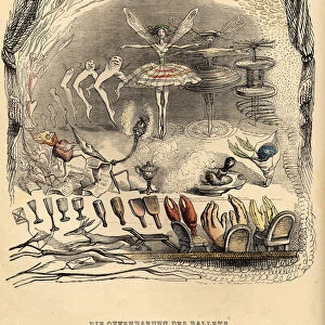 The revelations of Ballet, 1840s. Artist: Grandville, Jean-Jacques (1803-1847)