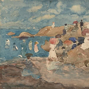 Revere Beach, c. 1896. Creator: Maurice Brazil Prendergast
