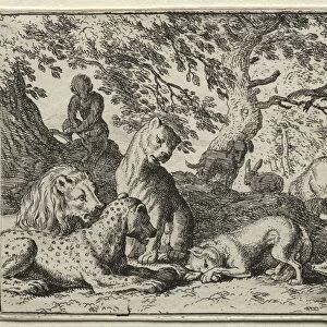 Reynard the Fox: Reynard Describes a False Plot Against the Lion. Creator: Allart van Everdingen