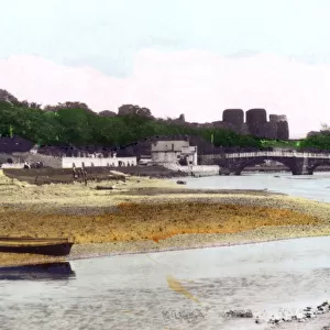 Rhuddlan Castle, near Rhyl, Denbighshire, 1926. Artist: Cavenders Ltd
