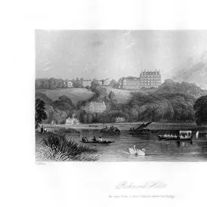 Richmond Hill, Richmond, 19th century. Artist: Edward Radclyffe