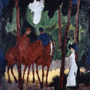 Riders in the Wood of Boulogne, c1904