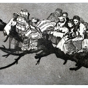 Ridiculous Dream, 1819-1823. Artist: Francisco Goya