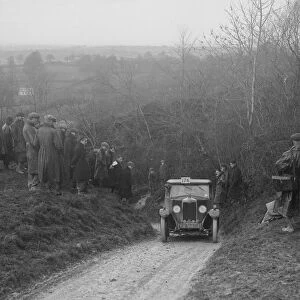 Riley of BG Marriott competing in the MCC Exeter Trial, Ibberton Hill, Dorset, 1930