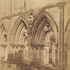 Rivaulx Abbey. The Triforium Arches, 1850s. Creators: Joseph Cundall