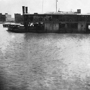 River boat on the Tigris, Mosul, Mesopotamia, 1918