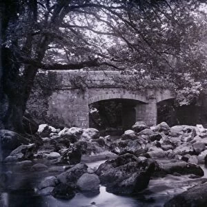 River and bridge near Plymouth in Devon, 1920. Creator: Unknown