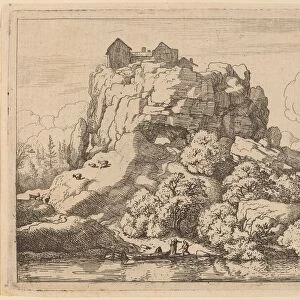 River at the Foot of a High Rock, probably c. 1645 / 1656. Creator: Allart van Everdingen