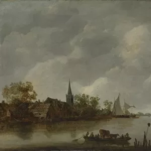 River View with a Village Church. Creator: Style of Jan van Goyen (Dutch, mid-17th century)