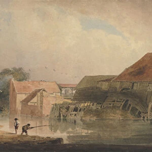 Riverside Scene (Old Mill), 1805-10 (?). Creator: Peter de Wint