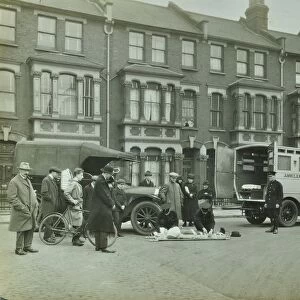 Road accident, Calabria road, Islington, London, 1925