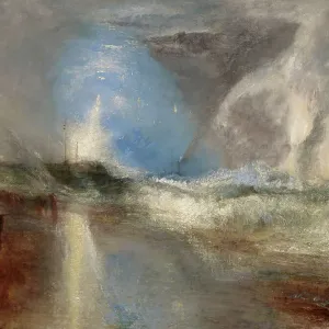 Rockets And Blue Lights (Close At Hand) To Warn Steamboats Of Shoal Water, 1840. Creator: JMW Turner