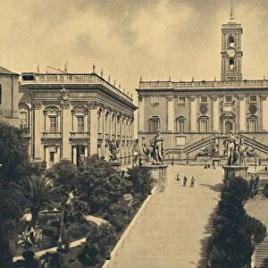 Roma - The Capitol: in the centre Palace of the Senators now City Hall, 1910
