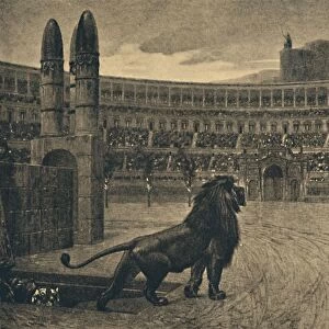 Roma - Circus Maximus - Last prayer of the Christians thrown to the wild animals, 1910