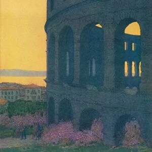The Roman Amphitheater at Pola, 1913. Artist: Jules Guerin