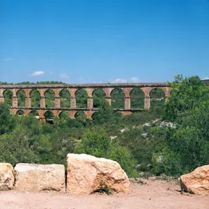 Roman aqueduct in Tarragona, known as the Devils Bridge. 1st century