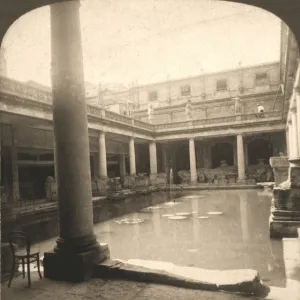 Roman Baths, Bath, England, 1900. Creator: Works and Sun Sculpture Studios