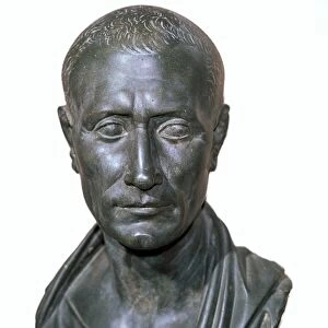 Roman bronze portrait bust of Julius Caesar, 1st century BC