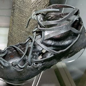 Roman leather sandal, which the Romans introduced to Britain