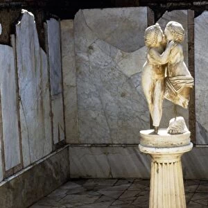Roman marble sculpture of Cupid and Psyche, Ostia, Italy, c2nd century