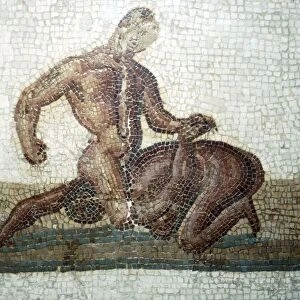 Roman Mosaic Wrestlers, c2nd-3rd century
