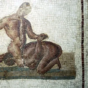 Roman Mosaic Wrestlers, c2nd-3rd century