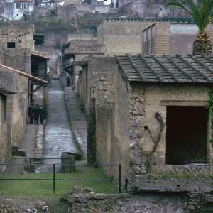 The Roman town of Herculaneum, 1st century