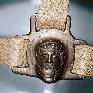 Romano-British bronze mount with mask, Felmingham, Norfolk, England