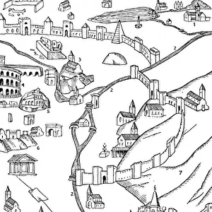 Part of Rome. From a plan drawn c. 1475, (1935)