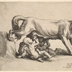 Romulus and Remus, 1652. Creator: Wenceslaus Hollar