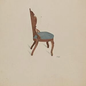Rosewood Chair, c. 1936. Creator: Rex F Bush